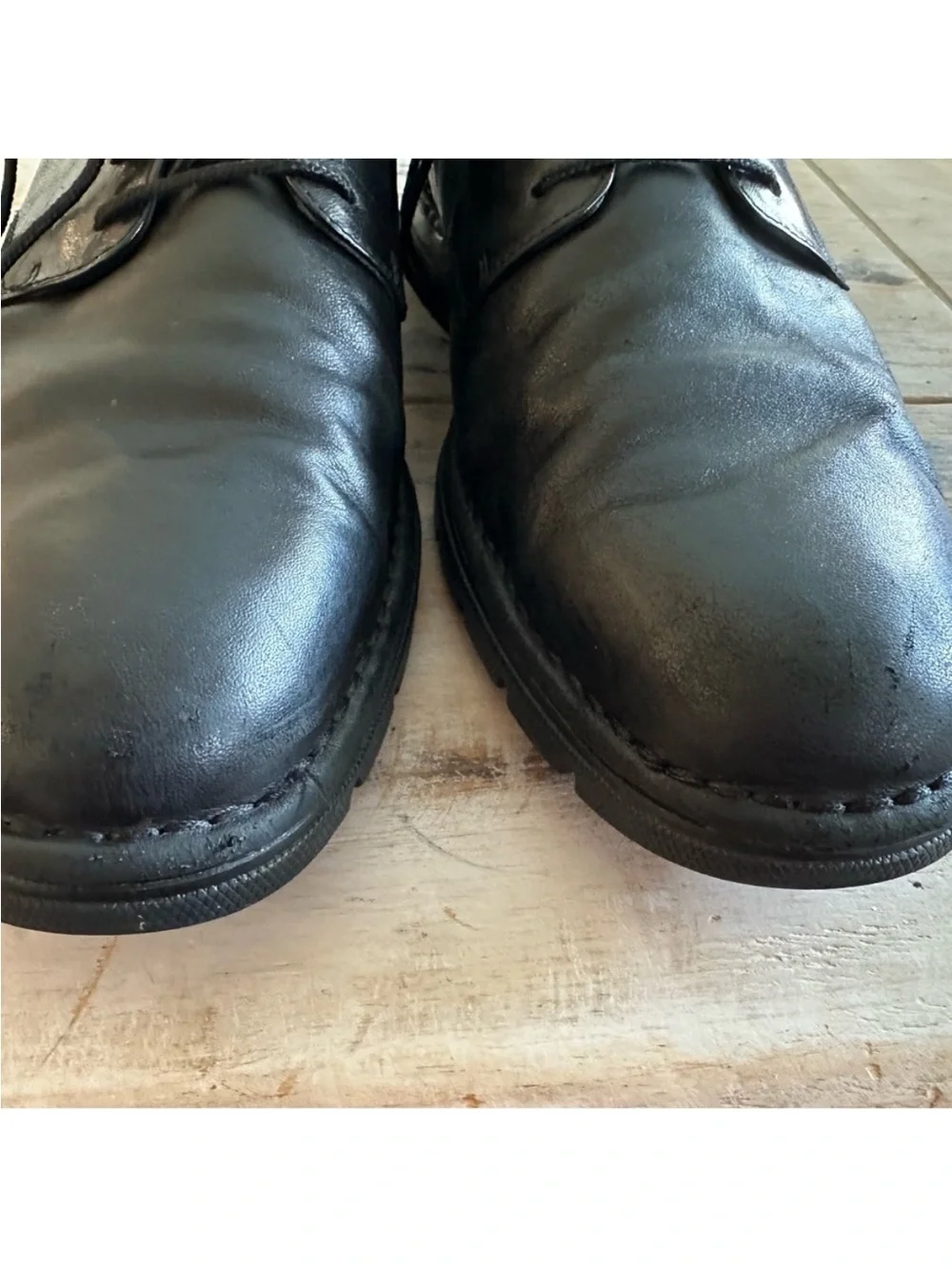 Cole Haan Men's Black Leather Derby Lace-Up Shoes